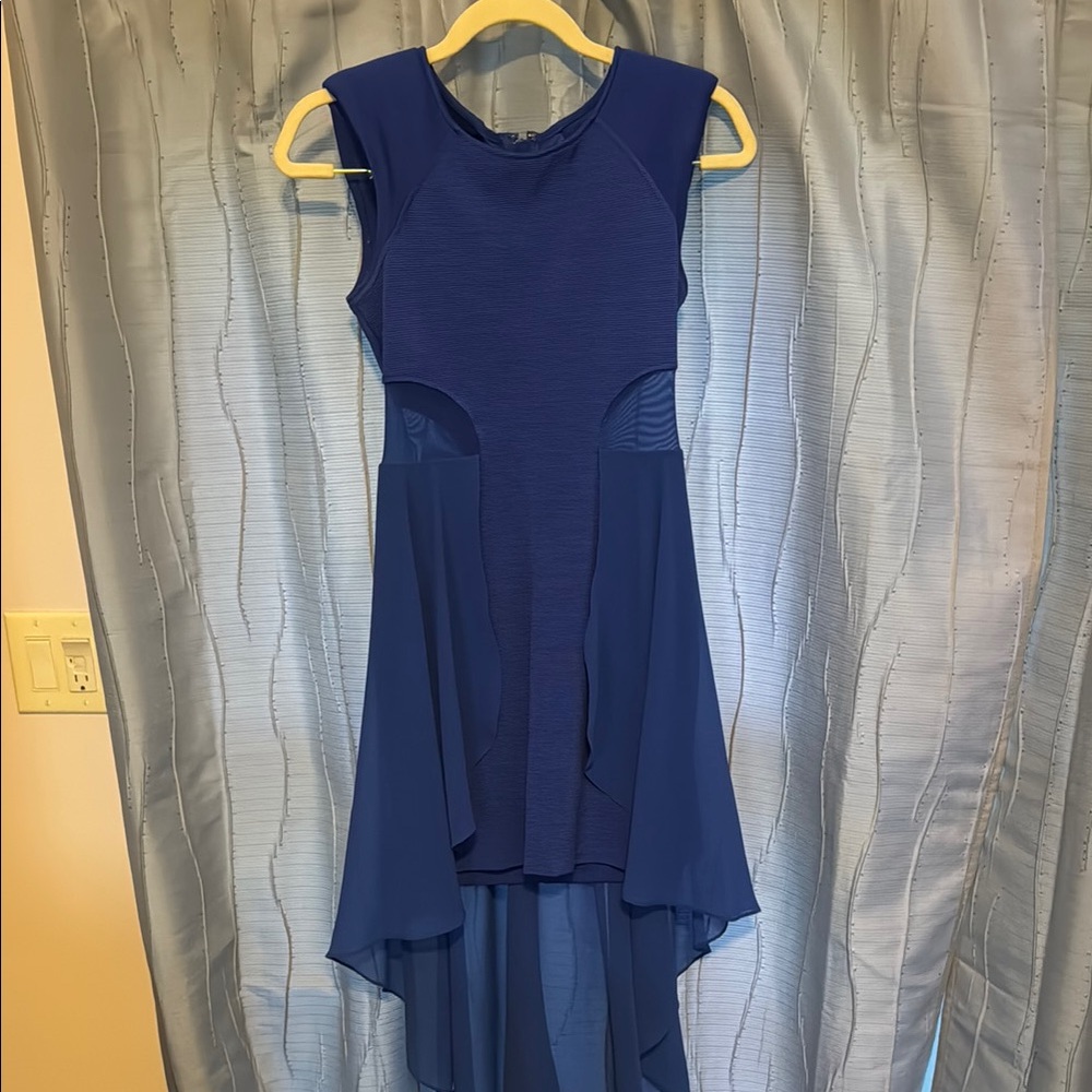 Asymmetrical High-Low Midi Dress